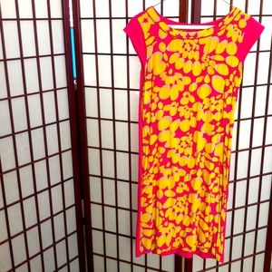 Pink and yellow Boden Dress